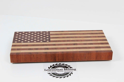 American Flag End Grain Cutting Board (Small)